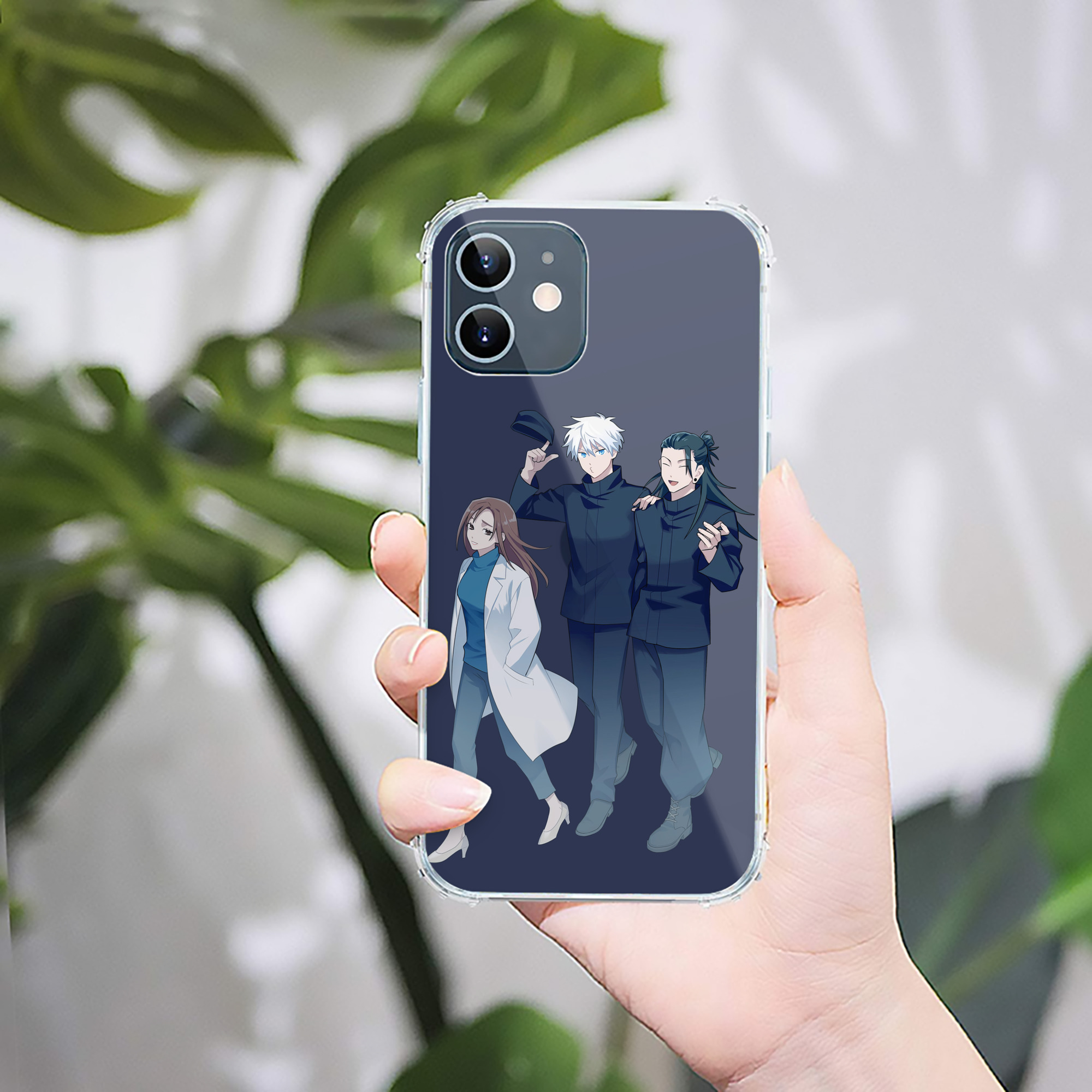 （画像用） 呪術廻戦 Jujutsu Kaisen 【iPhone 12シリーズ対応】透明スマホケース（クリアソフトケース）